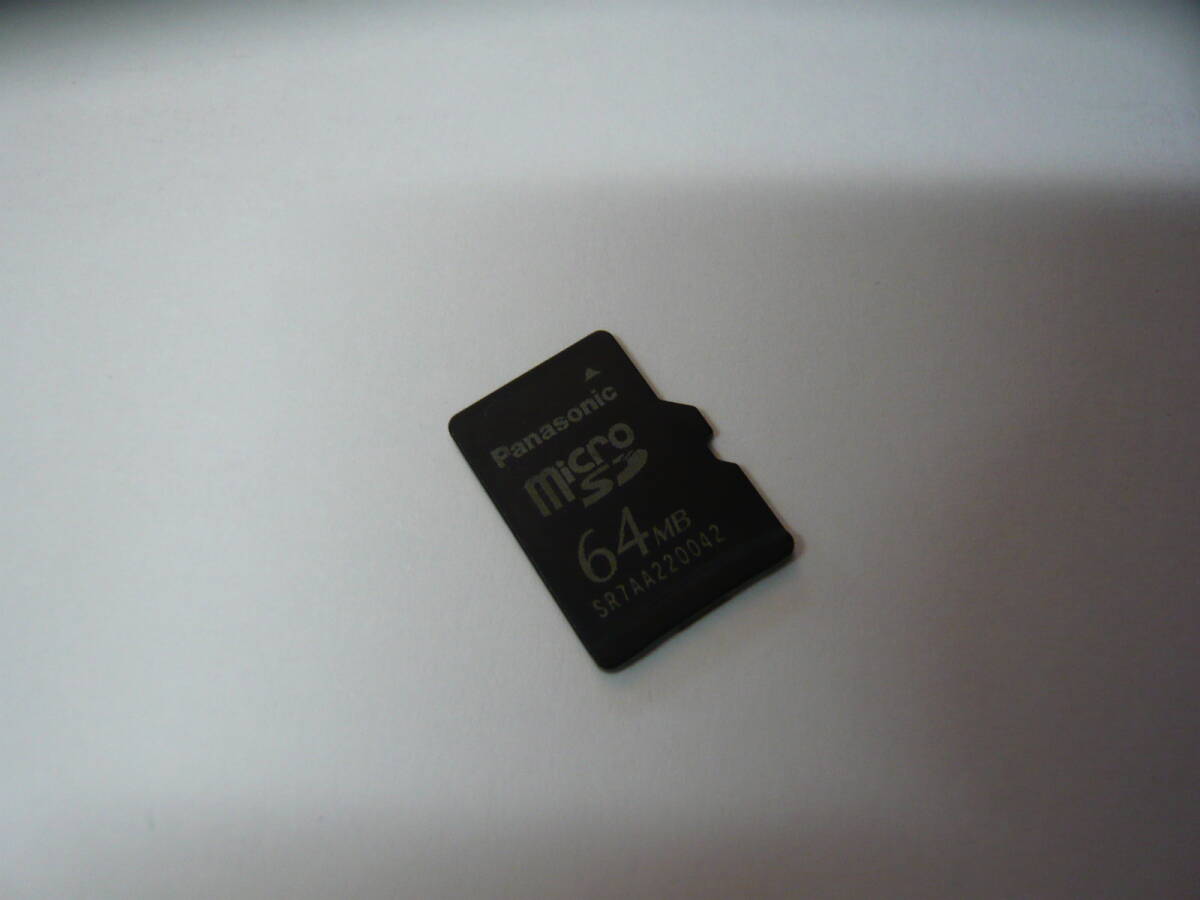 動作保証！送料無料！Panasonic microSD ＳＤカード 64MB 安心の日本製_画像1