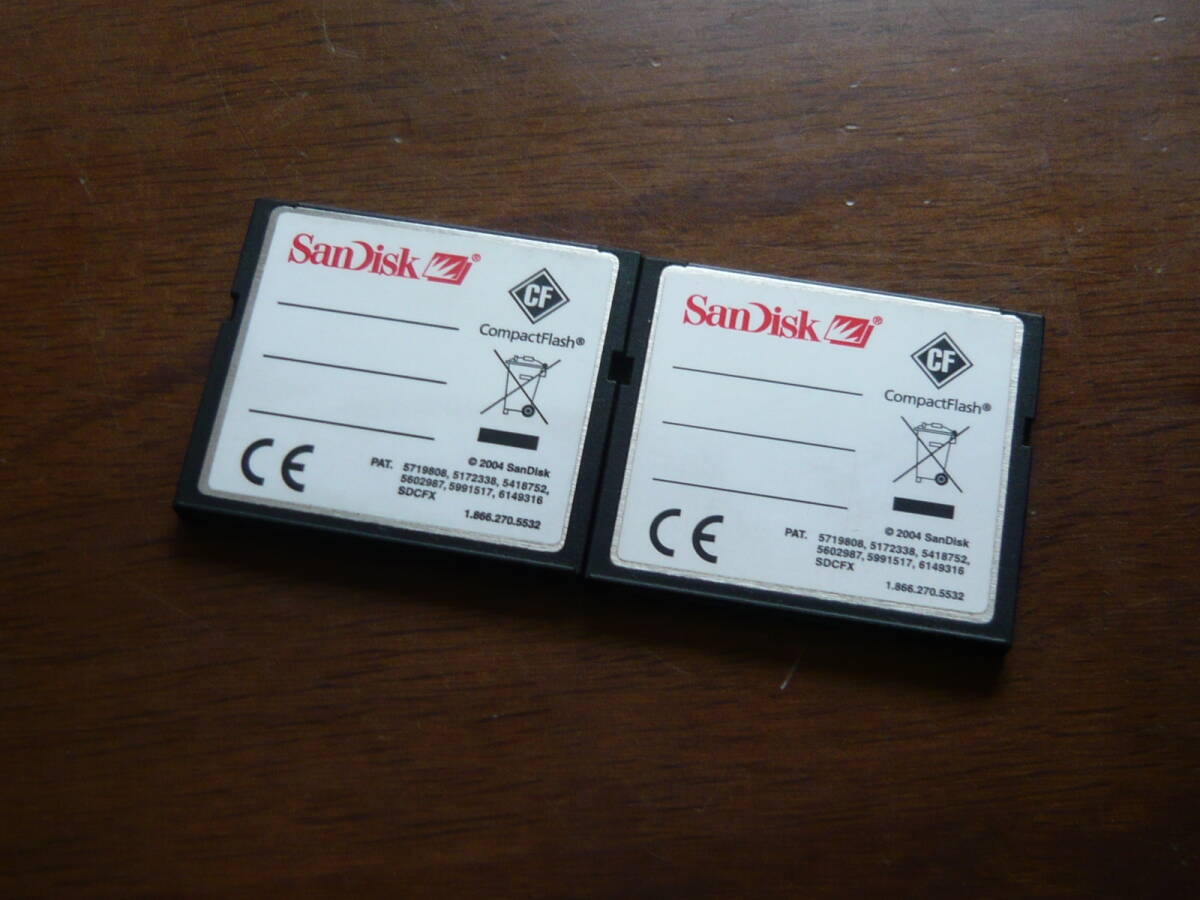  operation guarantee!SanDisk ExtremeⅢ CF card 4GB 2 pieces set 