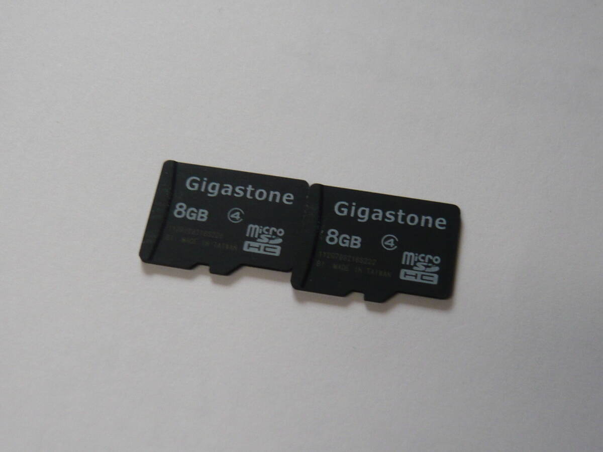 動作保証！Gigastone microSDHC 8GB クラス④ 2枚セット_画像1