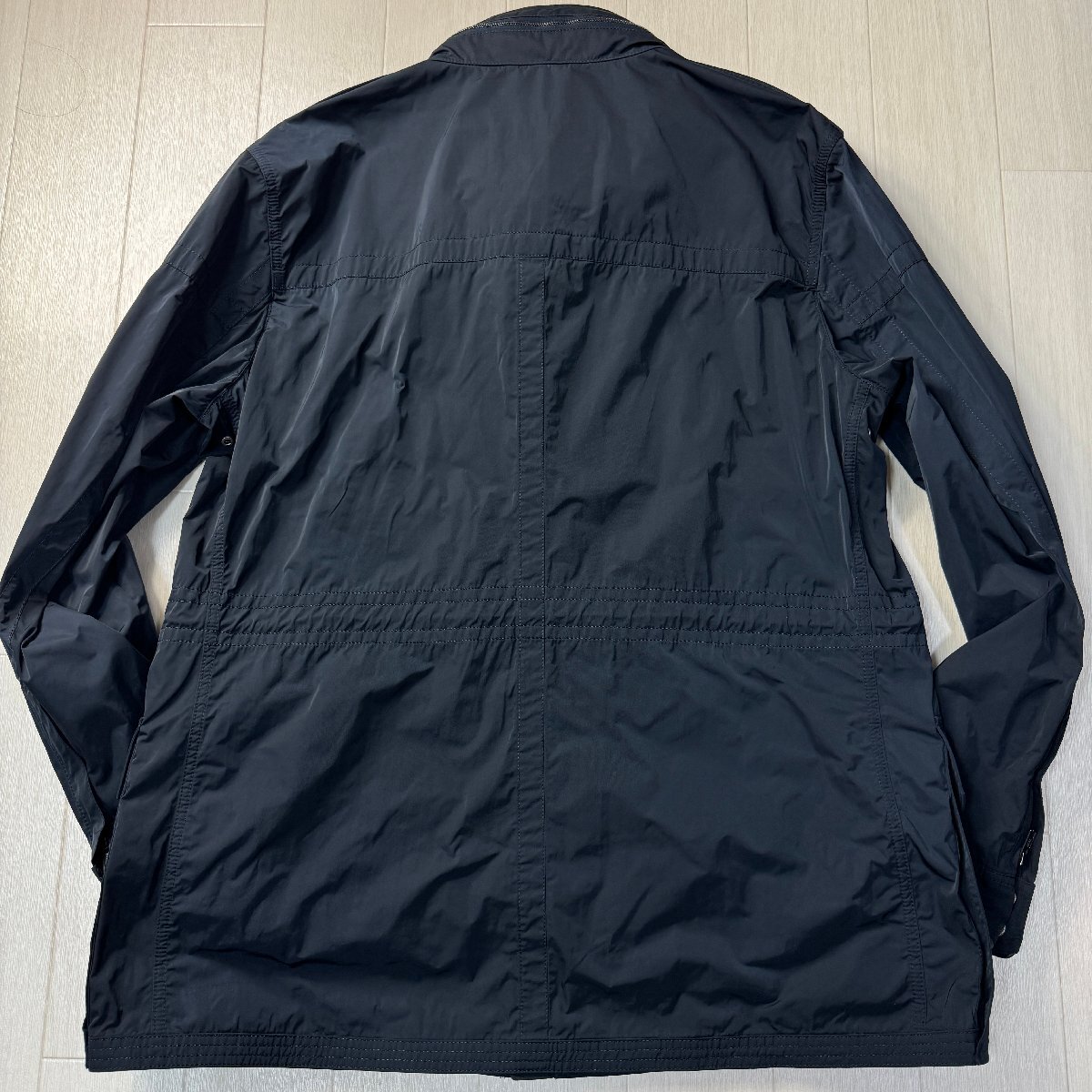  unused average /XXL size * Coach /COACH storage hood field jacket military M-65 Wind breaker lustre nylon stamp . men's black 