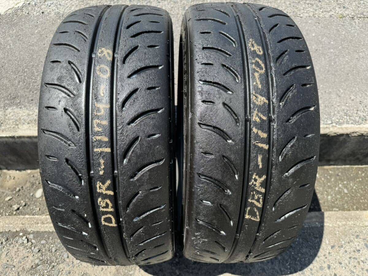 バリ溝ダンロップ DIREZZA ZⅢ 215/45R17 22年製 2本 86 BRZ プリウス レガシー ハイグリップ ドリフト ポテンザ ブリヂストン 4の画像4