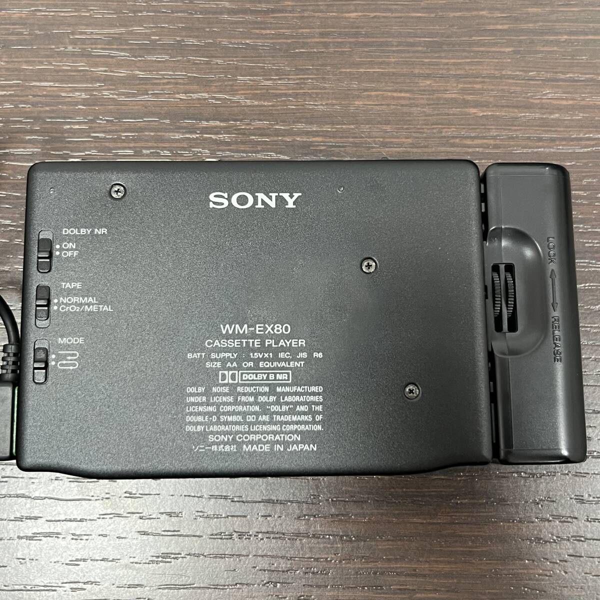 【5303】SONY ソニー WALKMAN ウォークマン WM-EX80 カセットプレイヤー ジャンク_画像5