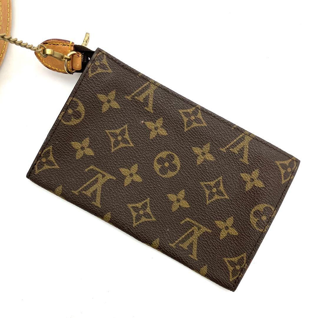 【良品】 LOUIS VUITTON ルイヴィトン モノグラム バケットPM トートバッグ ポーチ付き 肩掛け バケツ型 ショルダー ハンド バック カバン_画像9