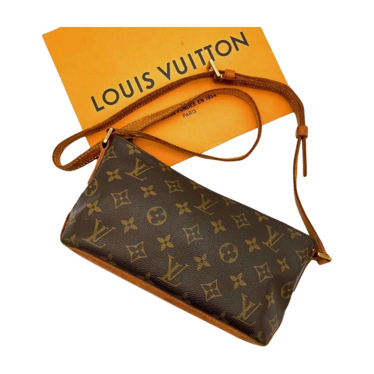 【鑑定済】 美品● LOUIS VUITTON ルイヴィトン モノグラム トロター ショルダーバッグ アクセサリーポーチ 斜め掛け 肩掛け ポシェット_画像1