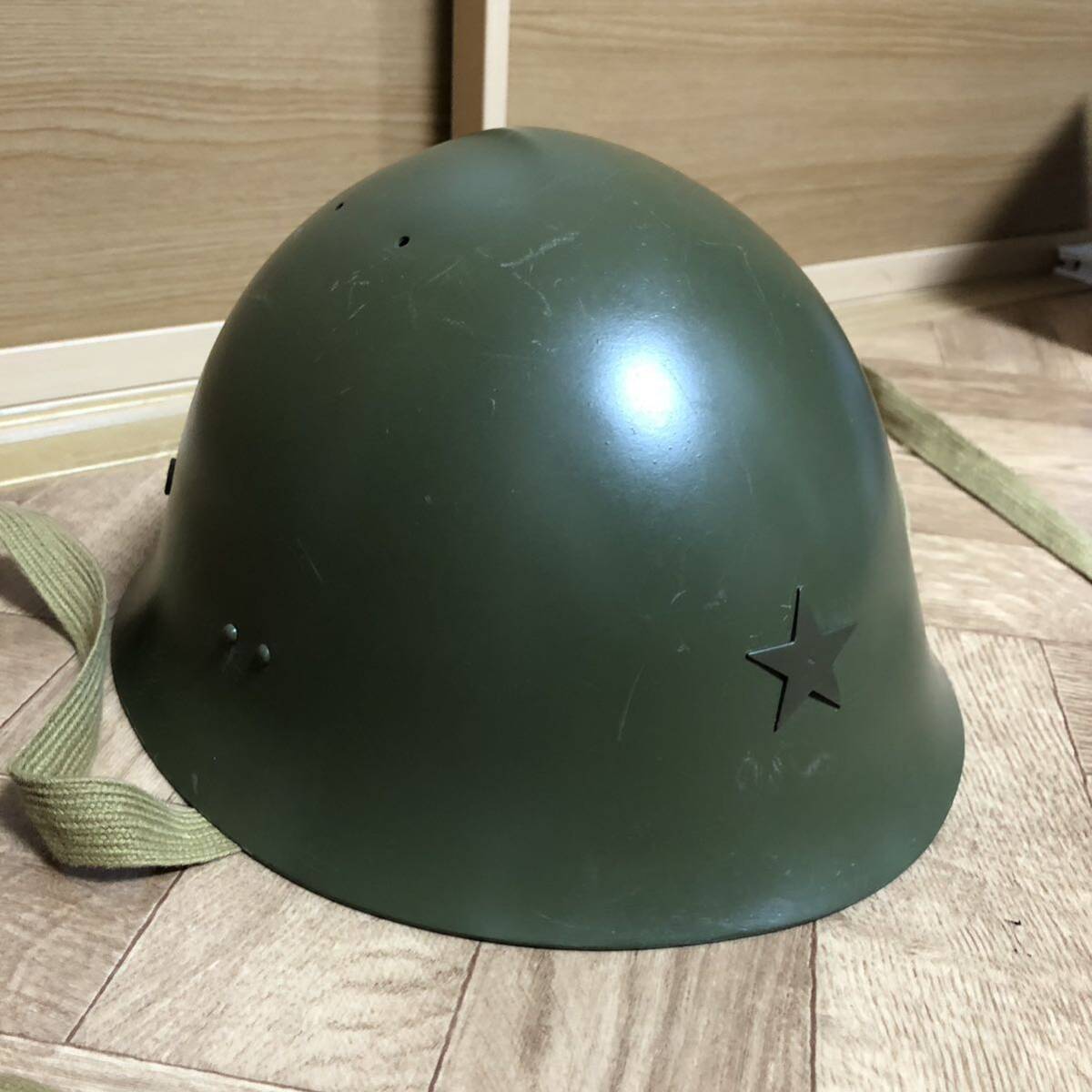 (69) 鉄帽 ★ヘルメット 鉄兜 戦争 自衛隊 陸軍 海軍 軍 陸戦隊 3ミリタリー サバゲー 鉄製 _画像3