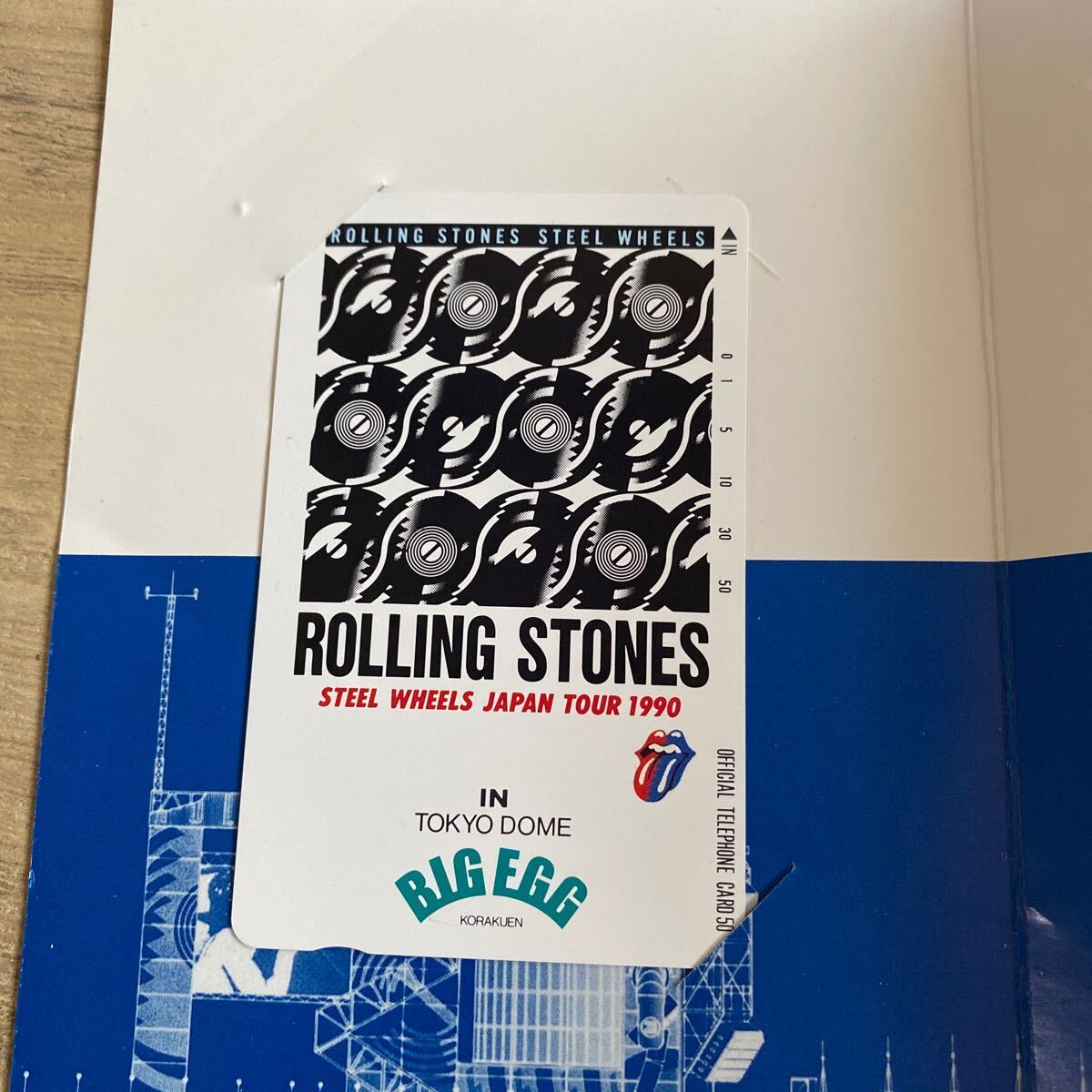 《未使用》 ☆ROLLING STONES ☆1990年 ☆日本公演記念テレフォンカード ☆2枚セット ☆STEEL WHEELS_画像4