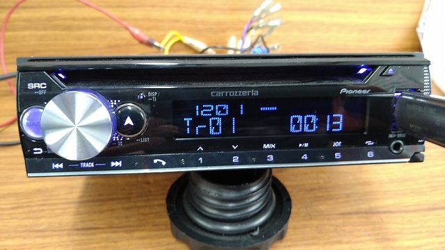 DEH-5500 1DIN carrozzeria CDプレーヤー ラジオ USB Bluetooth 取扱説明書 リモコン マイク付き の画像3