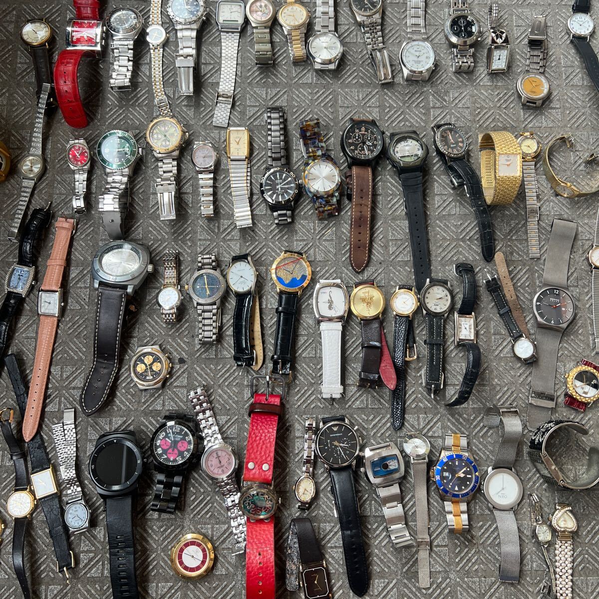 大量 セイコー、シチズンなど、自動巻き、懐中時計等 腕時計 まとめ売り　約65個　ジャンク品_画像6