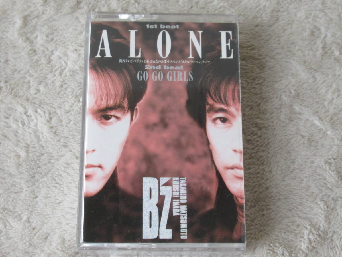 CT シングル カセットテープ　B'z 「ALONE」 BVSR-70 1991年　歌詞カード付_画像1