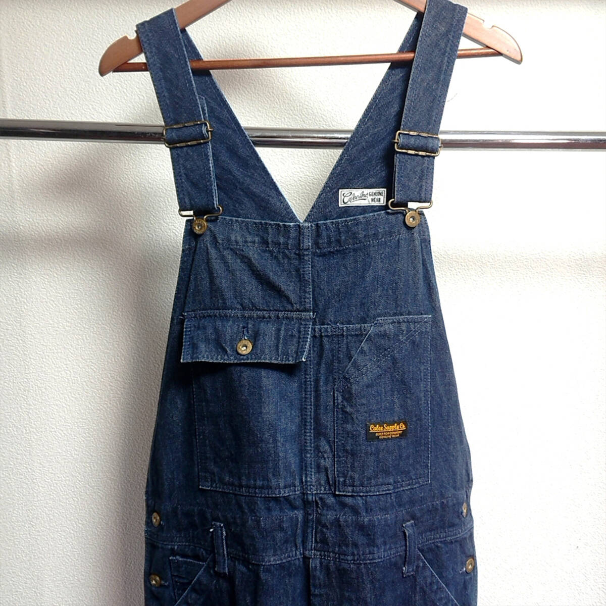 * прекрасный товар *[CALEE] Carry Denim комбинезон индиго DENIM OVERAL 34