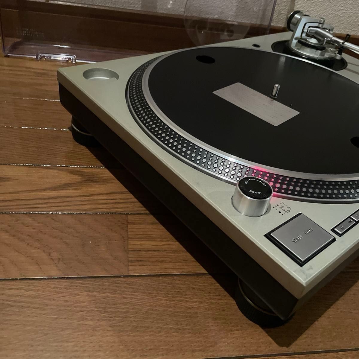 Technics sl1200mk3d シルバー　動作確認・簡易清掃・オイルメンテ済み ダストカバー付き