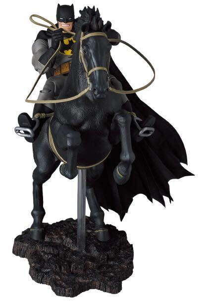  new goods unopened muff .ksNo.205 MAFEX BATMAN & HORSE (The Dark Knight Returns) Batman horse dark Night return zDC