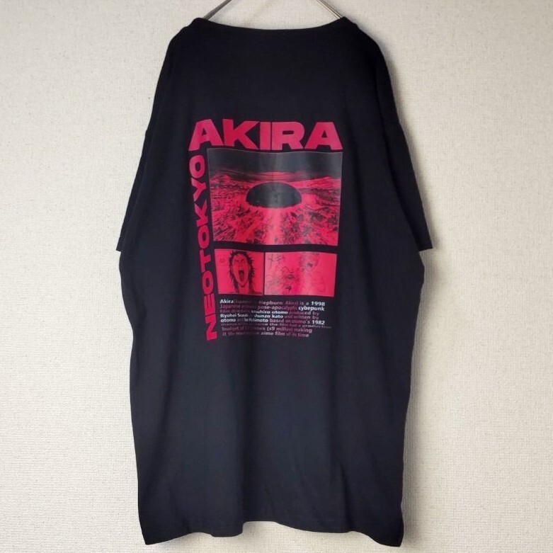 AKIRA Tシャツ 黒 L neo tokyo アニメ 映画 アキラ
