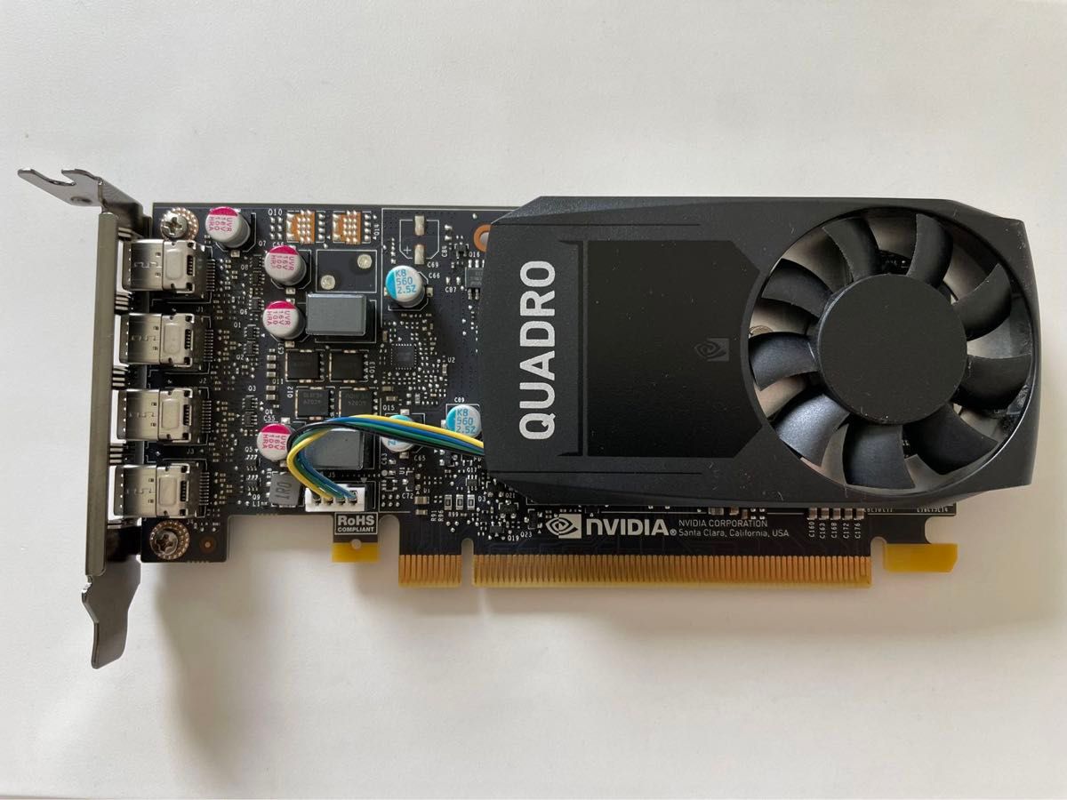 DELL NVIDIA Quadro P620 グラフィックボード 4画面出力可 ミニDP