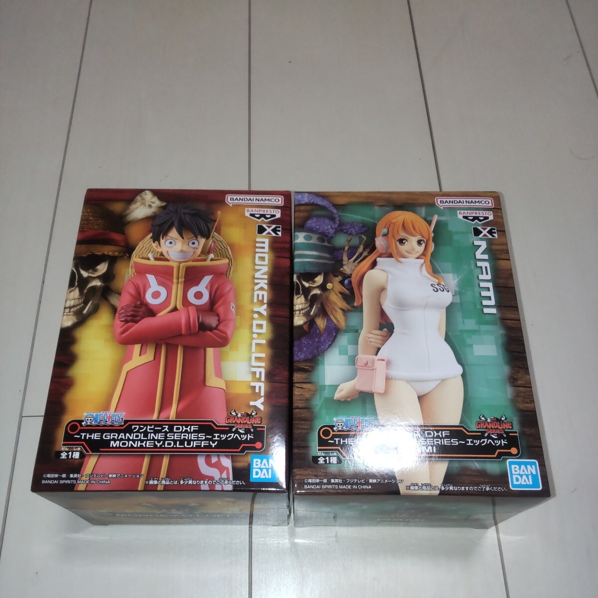 ワンピース DXF THE GRANDLINE SERIES エッグヘッド NAMI ナミ ルフィ フィギュア 2種セット 定形外送料510円_画像1