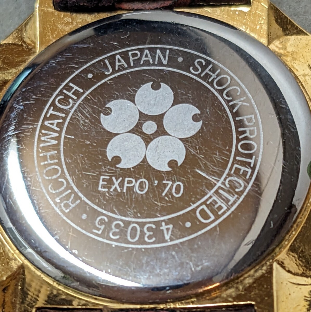 稀少　EXPO‘70 RICOH 17J 手巻アンティーク時計　　稼働中_画像8