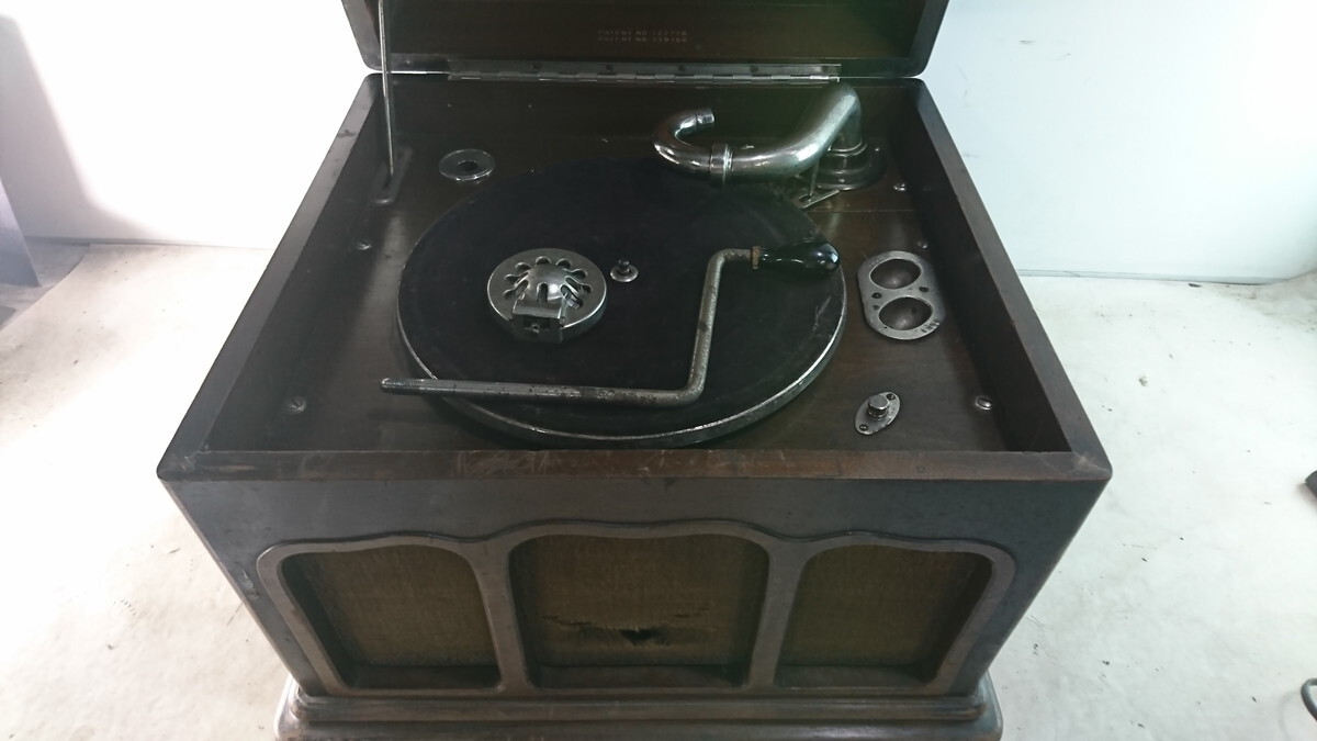 a5-091 #Augono-gon gramophone sound equipment antique 