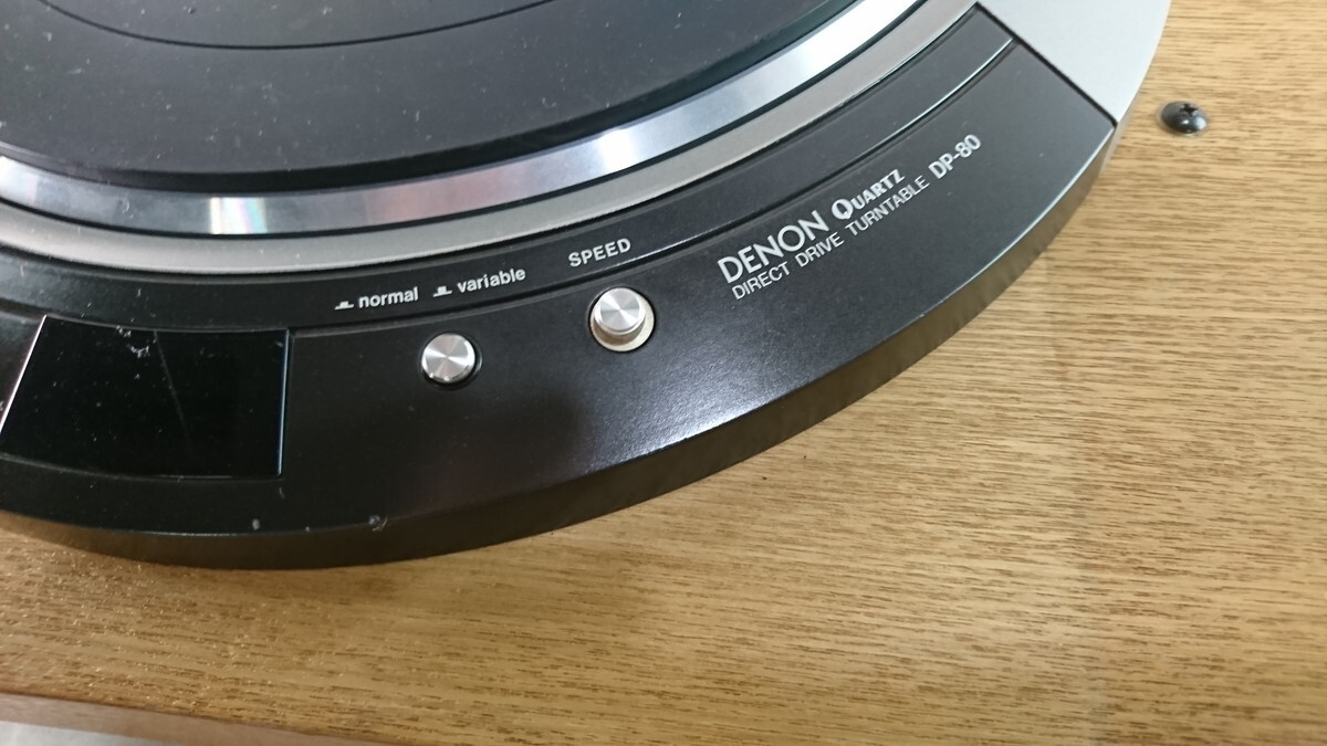 a5-103 ■DENON DK-100F / DP-80 レコードプレーヤー ターンテーブル_画像3