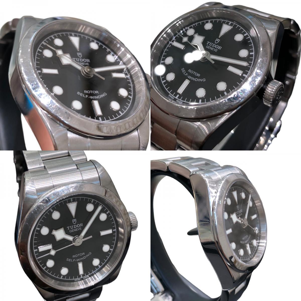 chu-da-/ Tudor TUDOR black Bay 32 79580 black SS wristwatch men's used 