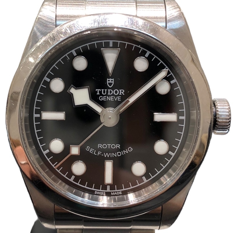 chu-da-/ Tudor TUDOR black Bay 32 79580 black SS wristwatch men's used 