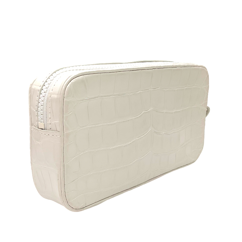  Louis * Vuitton LOUIS VUITTON pochette *vorugava- Jill *avu low white crocodile clutch bag lady's used 