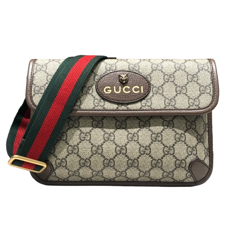 グッチ GUCCI GGスプリームベルトバッグ 493930 ベージュ ネオヴィンテージ ボディバッグ ユニセックス 中古_画像1