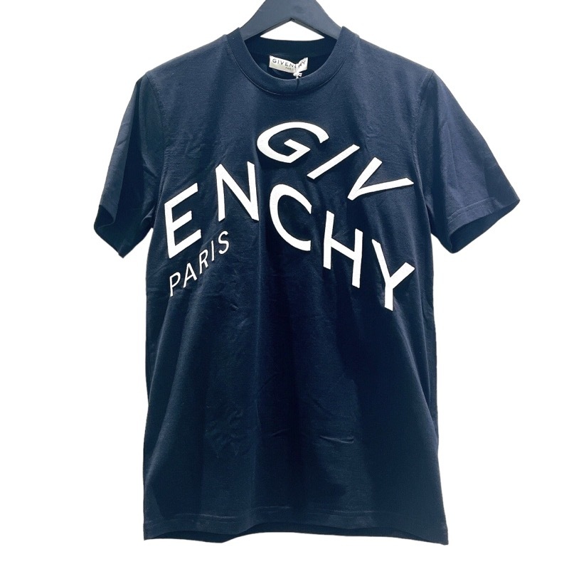 ジバンシィ GIVENCHY ロゴ刺繍Tシャツ BM70YC3002 コットン 半袖Ｔシャツ メンズ 中古_画像1
