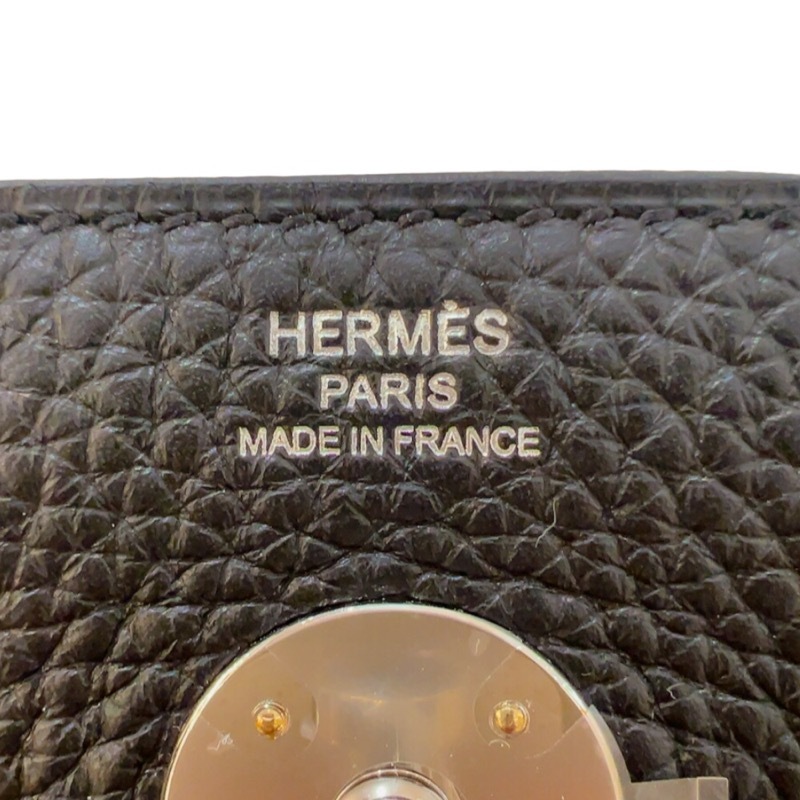 エルメス HERMES リンディ26 B刻 ブラック シルバー金具 トリヨンクレマンス ショルダーバッグ レディース 中古_画像9