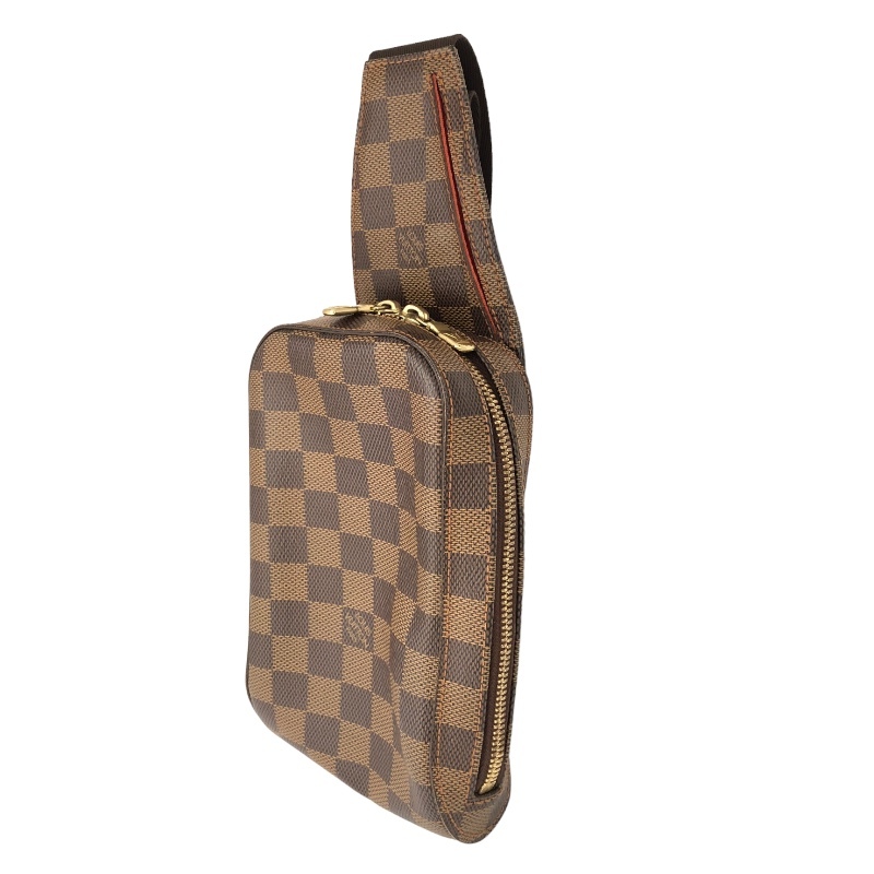 ルイ・ヴィトン LOUIS VUITTON ジェロニモス N51994 ダミエ/ゴールド金具 ダミエキャンバス ボディバッグ メンズ 中古_画像2