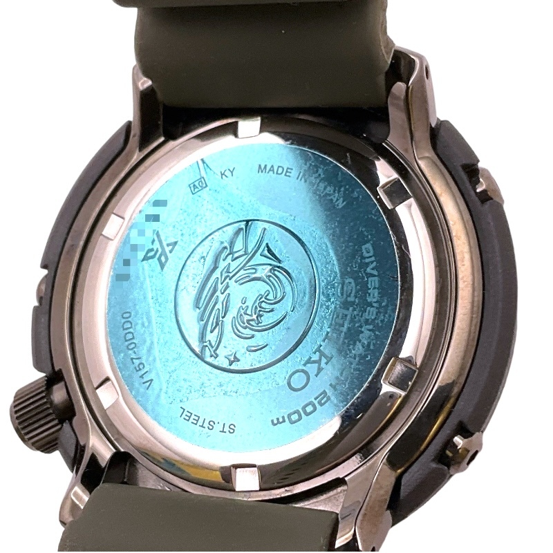 セイコー SEIKO プロスペック ダイバーズ SNE543J1 ブラック SS 腕時計 メンズ 中古_画像7
