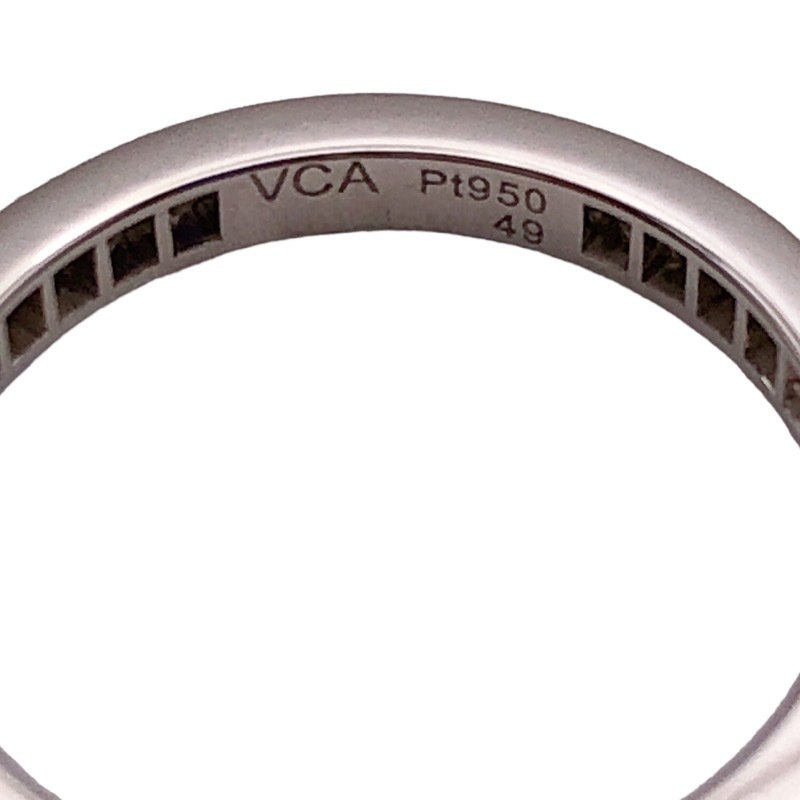  Van Cleef & Arpels Van Cleef & Arpels romance Eternity diamond ring #49 Pt950/ diamond jewelry used 