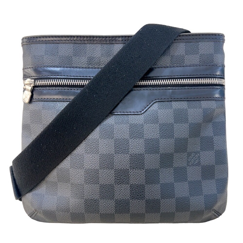 ルイ・ヴィトン LOUIS VUITTON トマス N58028 ダミエグラフィット ダミエグラフィットキャンバス ショルダーバッグ メンズ 中古_画像1