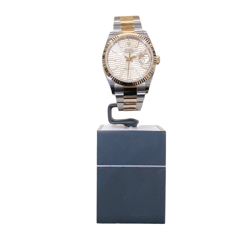  Rolex ROLEX Date Just 36 полный -tedo узор jubi Lee 126233 K18YG/SS наручные часы мужской б/у 