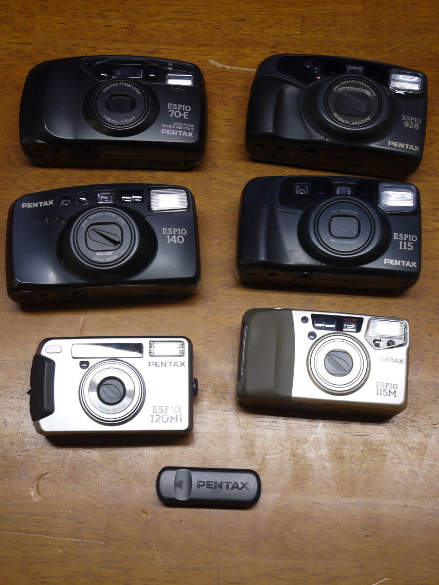 K-104 PENTAX ペンタックス コンパクトカメラ ESPIO まとめて ６台  ジャンク品の画像1