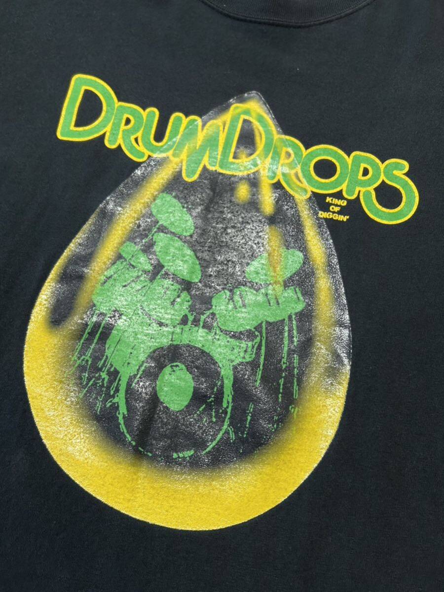 DJ MURO KING OF DIGGIN' DRUM DROPS ロンT　　キングオブディギィン 袖楽譜デザイン ドラム ブレイク サンプリング 長袖Tシャツ 柳9648_画像7