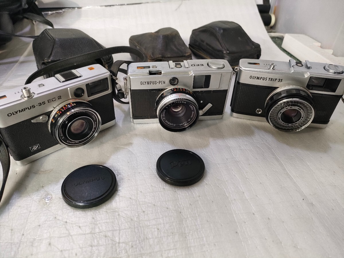 管43（希少レトロ、中古現状、即発送）オリンパスOLYMPUS TRIP35OLYMPUS-PEN OLYMPUS-35 EC 2_画像1