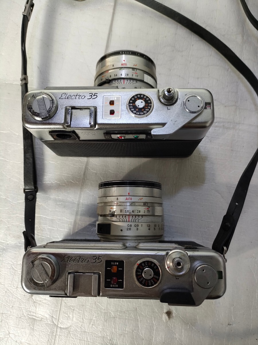 管44（希少レトロ、中古現状、即発送）YASHICA Electro35 ヤシカ 　YASHICA Electro35 GS フィルムカメラ レンズ YASHINON DX 1:1.7 45mm_画像7