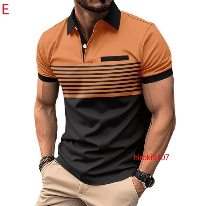 ポロシャツ メンズ Tシャツ 半袖 シャツ ゴルフウェア トップス 涼しい ビジネス スポーツ 吸汗速乾 夏物/CH2_画像5