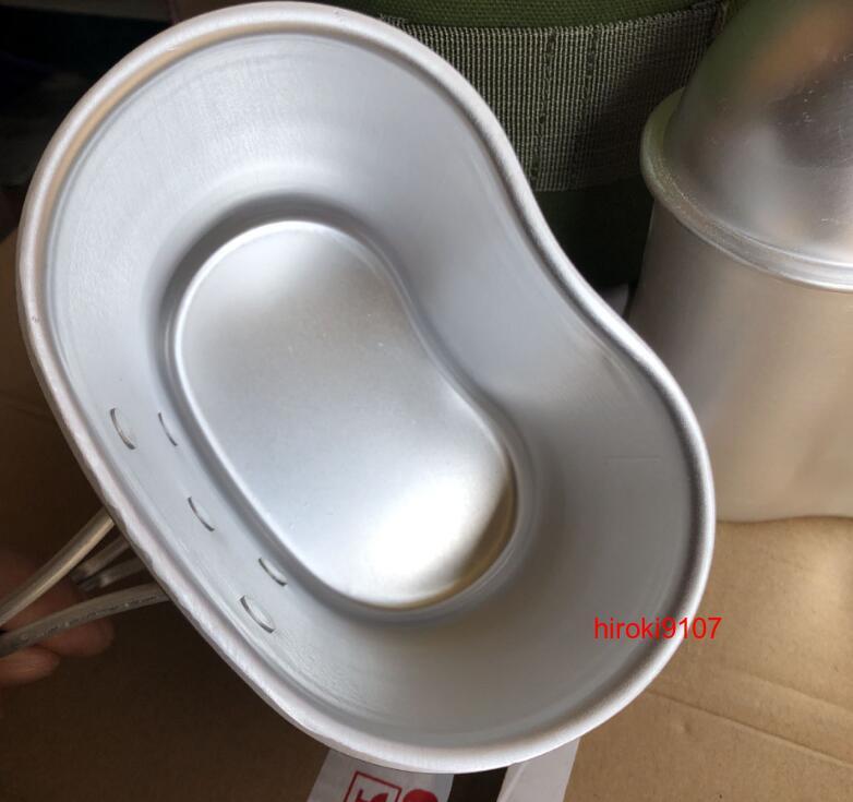 キャンティーンカップ 水筒 アルミ クッカー キャンプ食器 カバー付き アウトドア 登山用品_画像5