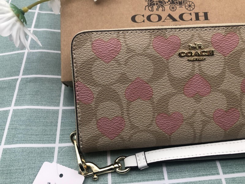 COACH 長財布 コーチ 財布 プレゼント レディース 新品 未使用 ラウンドファスナー レザー ブランド 小銭入れあり ウォレット ロゴ A340_画像2