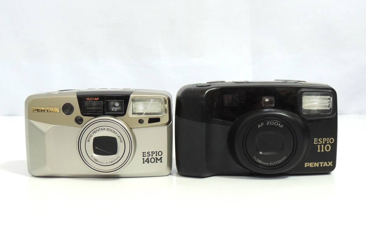 □　(1)　コンパクトカメラ　フィルムカメラ　20台まとめ　FUJIFILM　PENTAX　OLYMPUS　FUJI　Nikon他　動作未確認　ジャンク　中古品　③_画像4