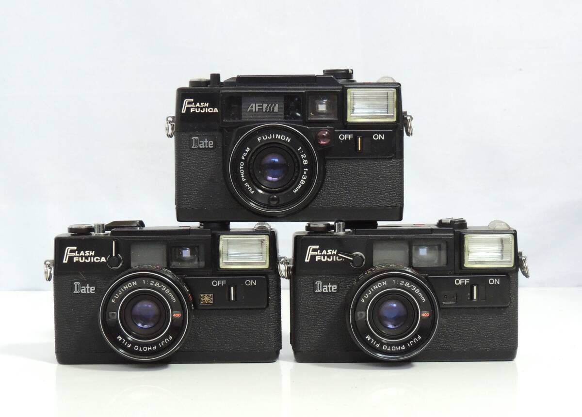 □　(3)　コンパクトカメラ　フィルムカメラ　20台まとめ　PENTAX　KONICA　FUJI　OLYMPUS　Canon他　動作未確認　ジャンク　中古品　③_画像5