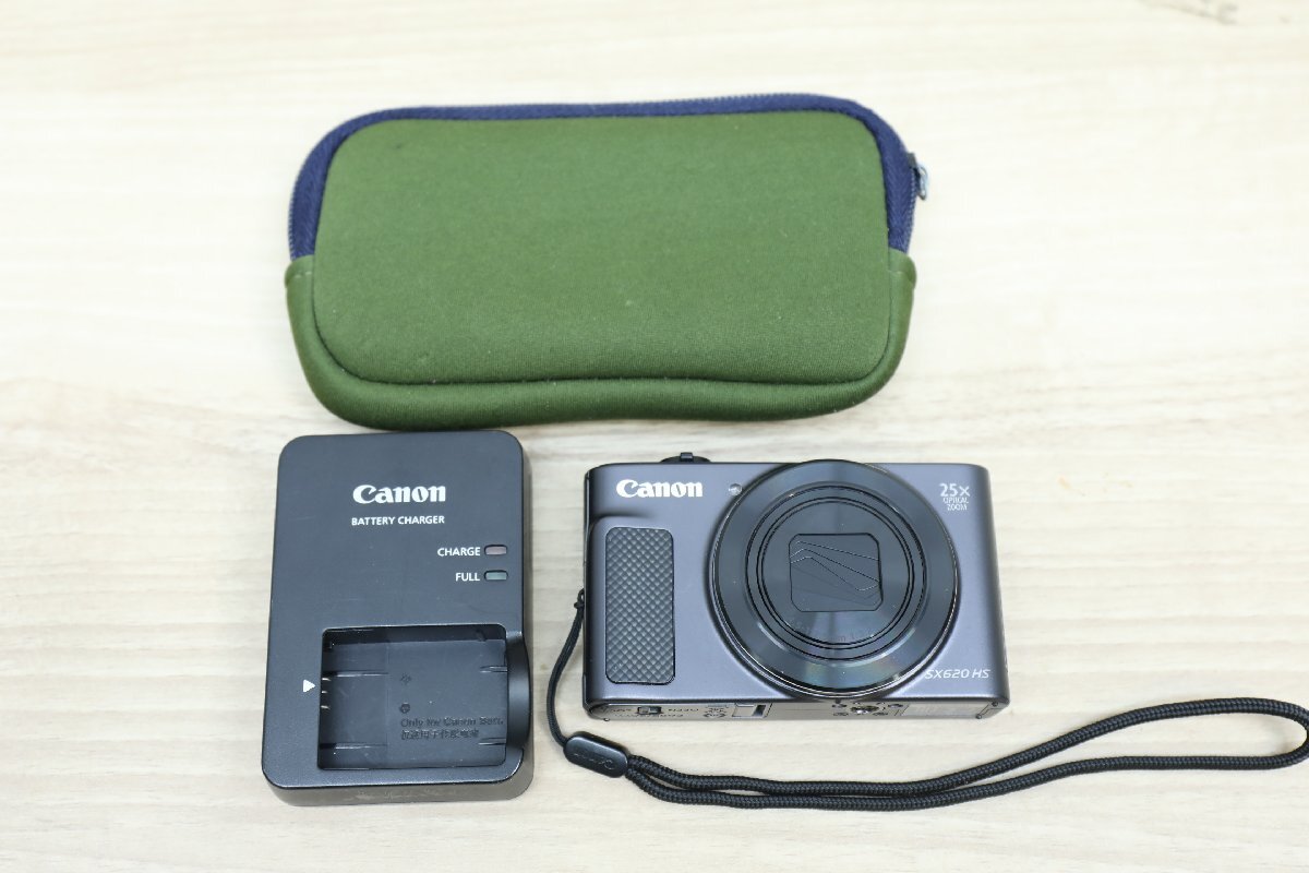 【H0277】★キャノン★Canon★コンパクト★デジタルカメラ★PowerShot★SX620 HS★ブラック★光学25倍ズーム★Wi-Fi対応★軽量★現状販売★の画像1