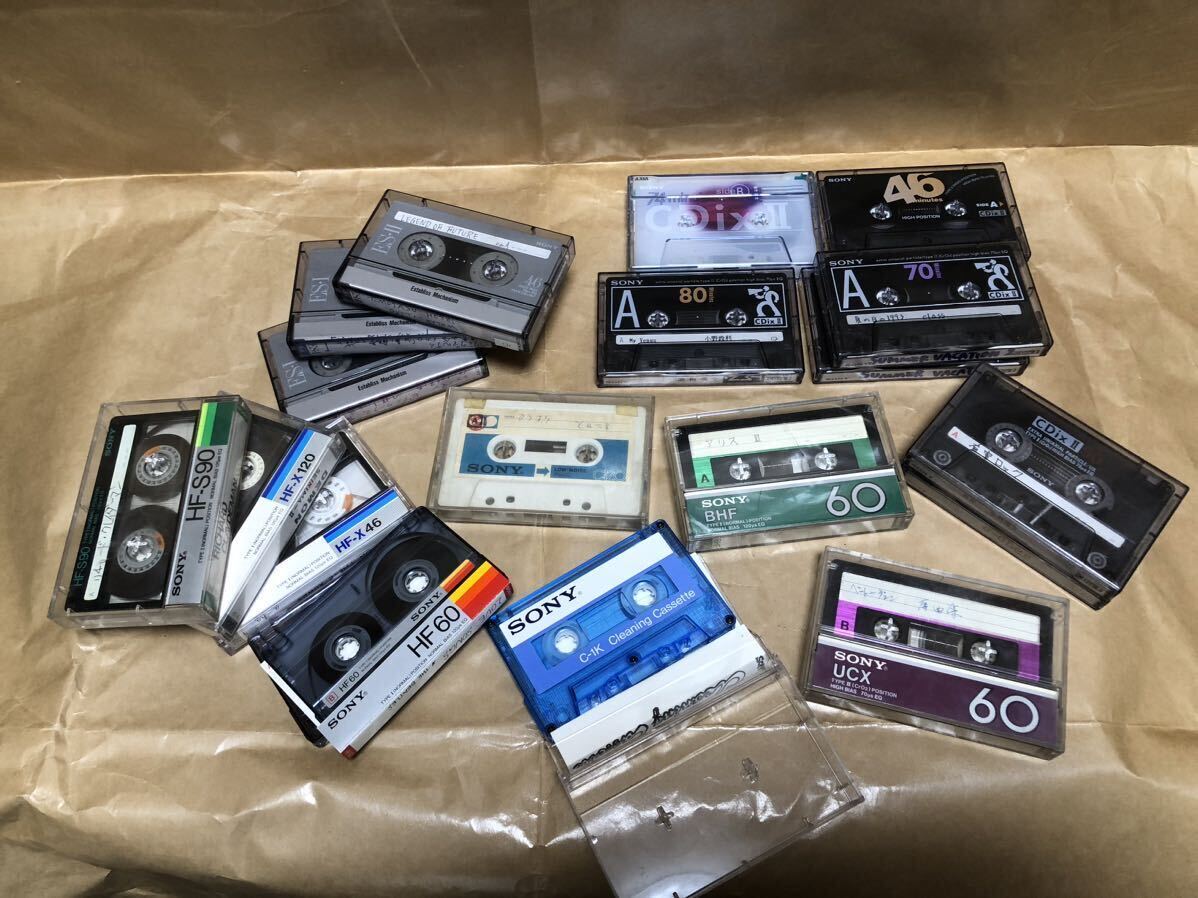 中古カセットテープ 112本まとめて 日立マクセル、ソニー、TDK、富士AXIA、その他ブランド品_画像6