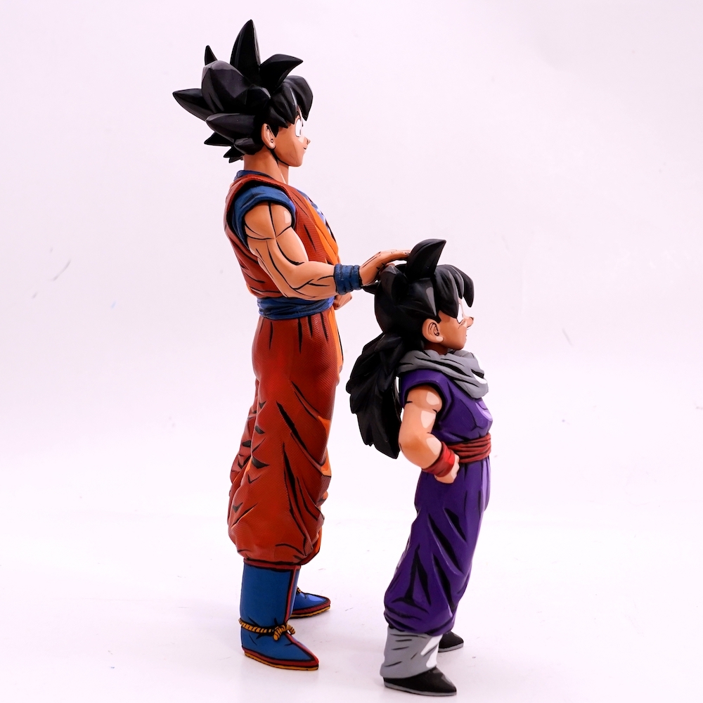 ドラゴンボール 孫悟空 & 孫悟飯 フィギュア フルリペイント 2D 二次元塗装 2次元彩色 DRAGON BALL 造形駅伝 親子の画像8