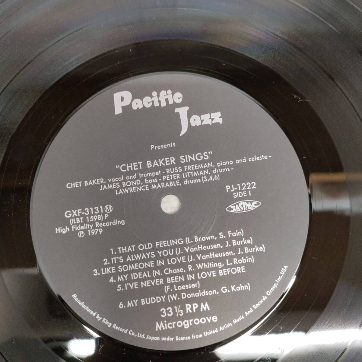 LP Chet Baker Chet Baker Sings _画像3