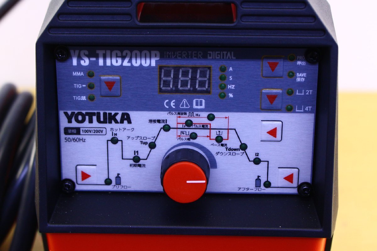 *[ unused ]HAIGE/ high ga-YS-TIG200P YOTUKA direct current TIG welding machine 100V/200V combined use inverter full digital light weight small size original box equipped [10934957]