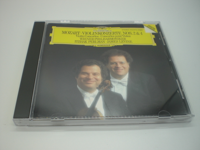 1CD　モーツァルト：ヴァイオリン協奏曲第2・4番　パールマン、レヴァイン/ウィーン・フィル　1986年　西ドイツ盤　倉4_画像1