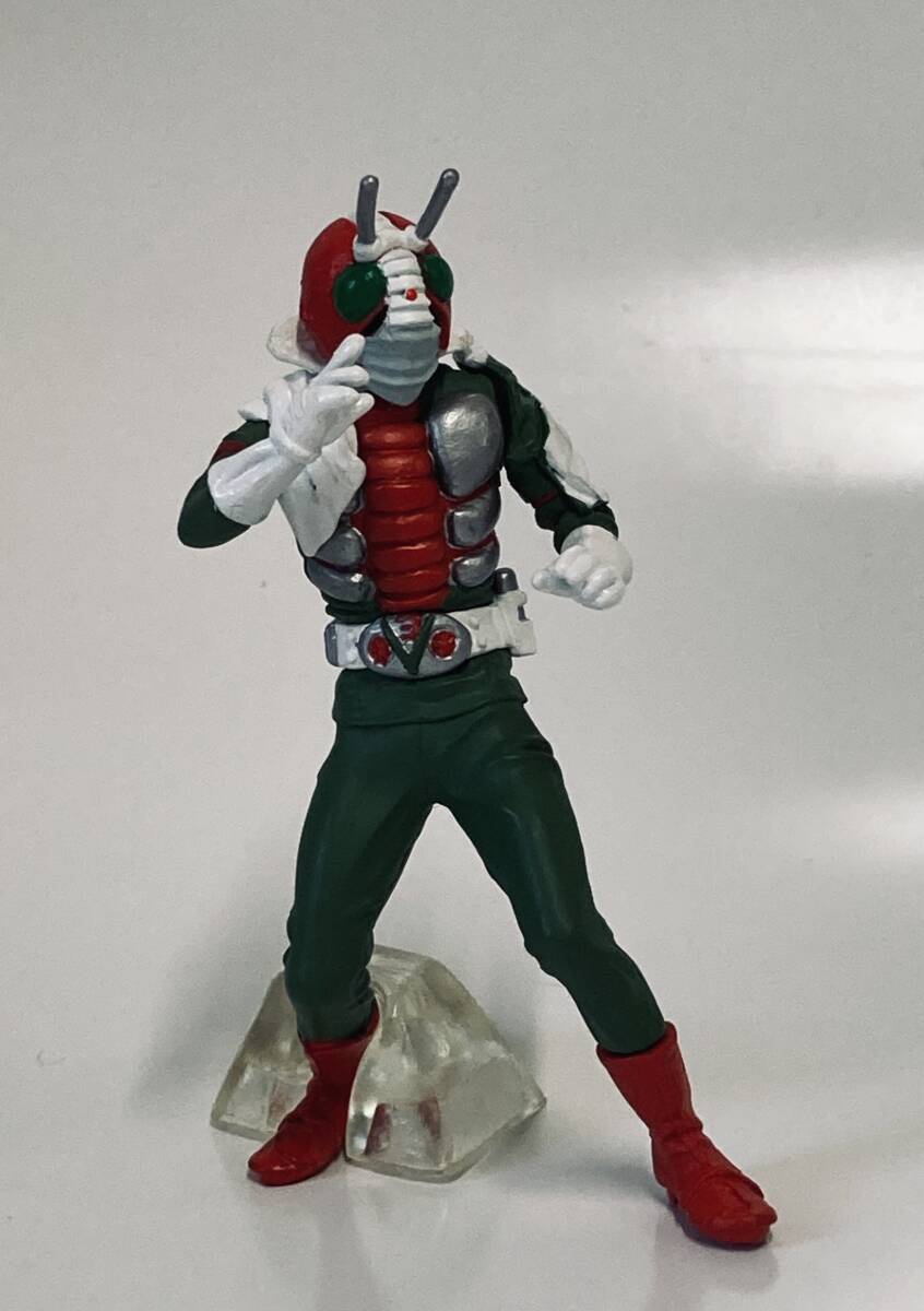  Bandai HG~ modified human Kamen Rider 1 number compilation * Kamen Rider V3/giru glass / magnet . length / Kamen Rider ..(4 body set )