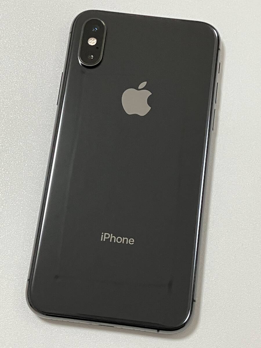 SIMフリー iPhoneXS 64GB Space Gray シムフリー アイフォンXS スペースグレイ 黒 au softbank 本体 SIMロックなし A2098 MTAW2J/A 83％_画像3